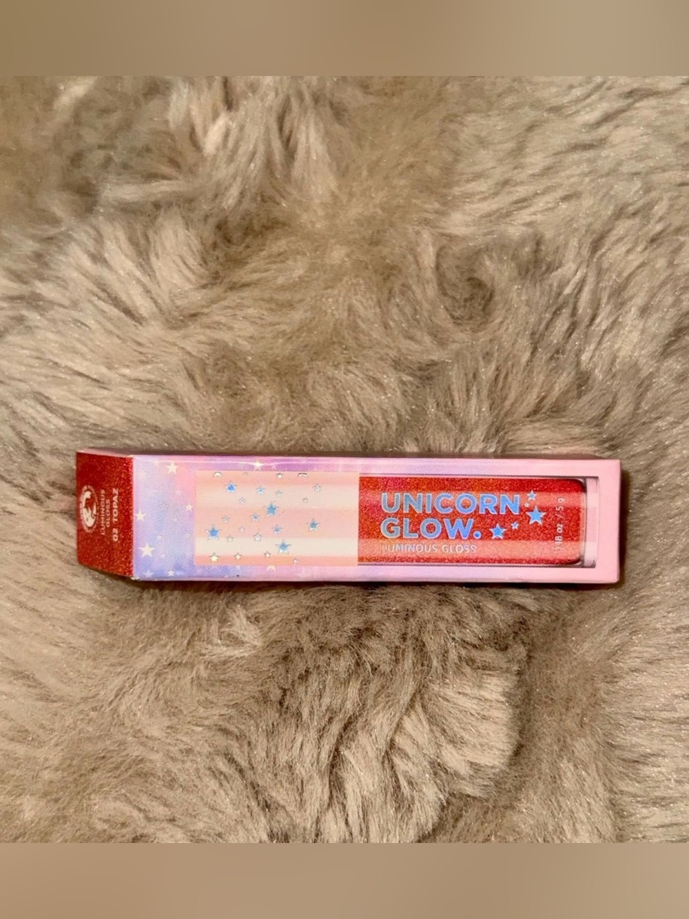 UNICORN GLOW Luminous Lip Gloss - 02 Topaz (0.18 oz / 5 g) Shimmer Finish